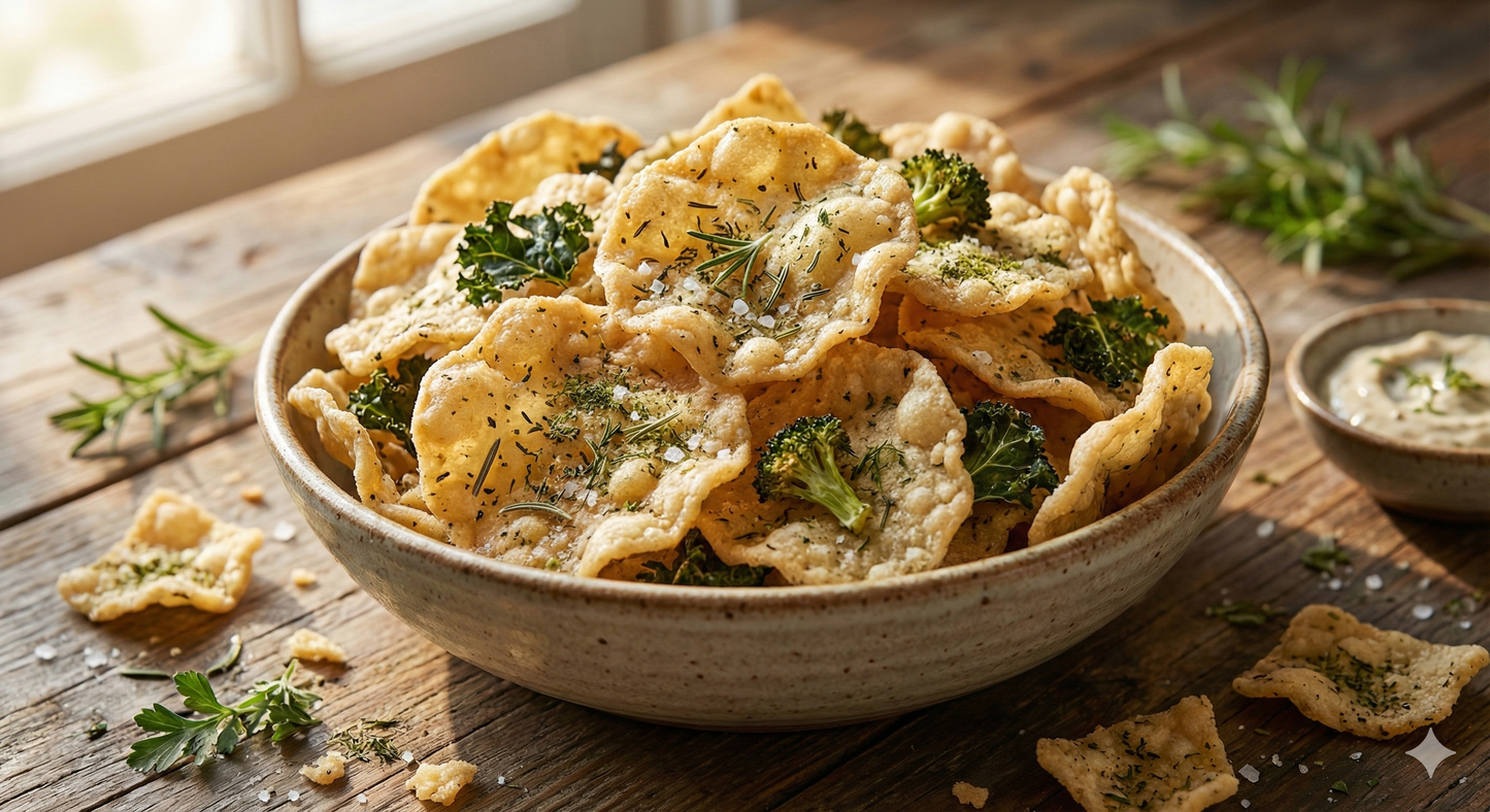 Fiber Boost Keto - Herbed Veggie Crunch Snack