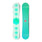 Top and bottom view of a snowboard. The top view shows 7 stacked hexagons and the bottom view shows
          a small, centred hexagonal logo for Hydrogen.