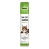 The cat snacks