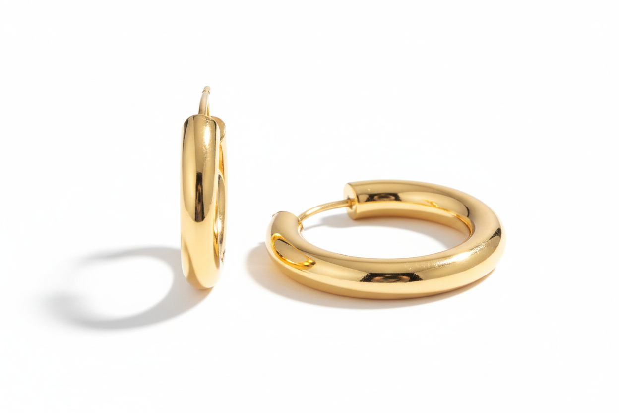 golden earrings hoops