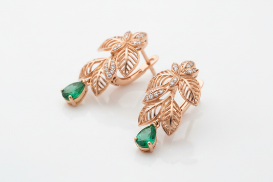 same earrings design with different angle