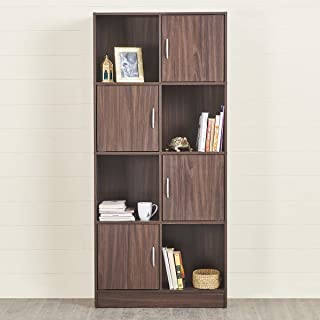 Furniture Cello Novelty Compact Plastic 2 Door Cupboard with Shelf(White and Gre