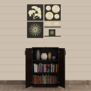Furniture Amazon Brand - Solimo Medusa Engineered Wood wardrobe wenge finish ,3 Doors