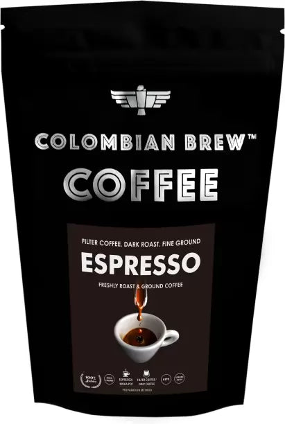Colombian brew arabica espresso roast ground strong coffee
