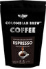 Colombian brew arabica espresso roast ground strong coffee