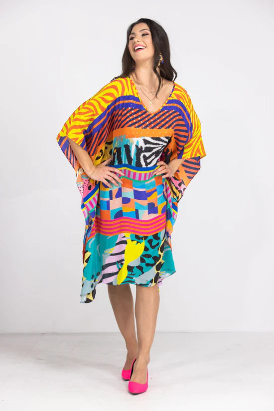 Corralle - midi kaftan with short sleeve