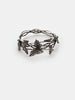 Oxidised chasing my burning passion bracelet in 925 silver