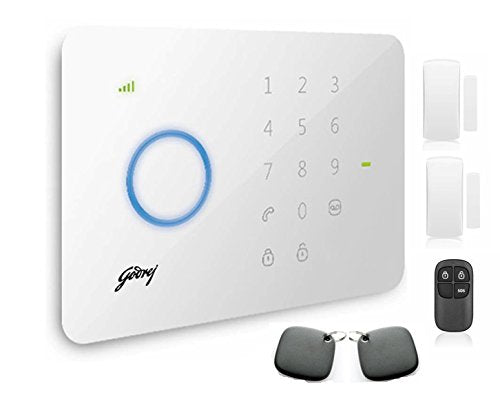 Godrej Security Solutions Eagle-I Pro Wireless Burglar Alarm Kit (White)