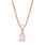 Gemini Zodiac Gold Pendant necklace