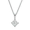 Artsy mesh diamond pendant and necklace