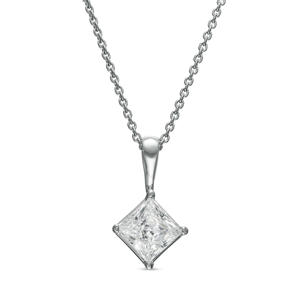 Artsy mesh diamond pendant and necklace