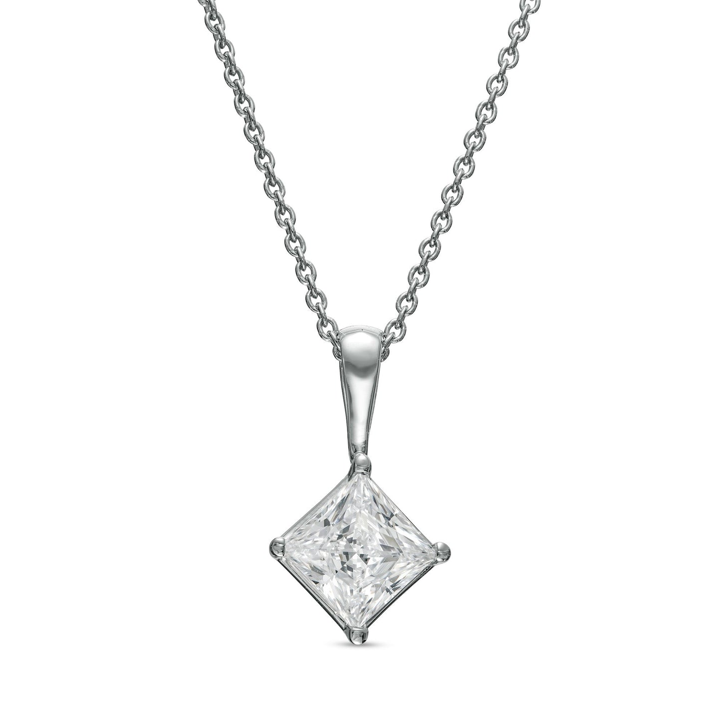 Artsy mesh diamond pendant and necklace