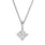 Artsy mesh diamond pendant and necklace