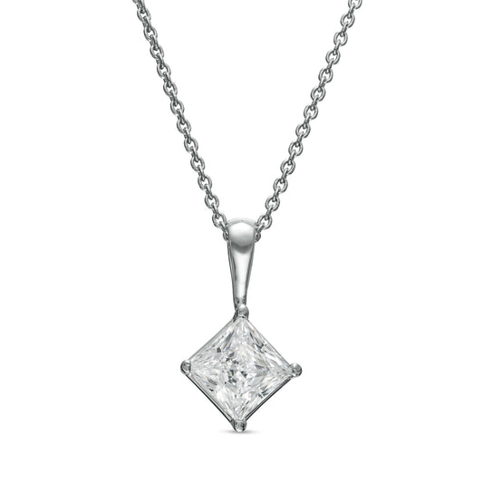 Artsy mesh diamond pendant and necklace