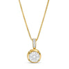 Artsy mesh diamond necklace