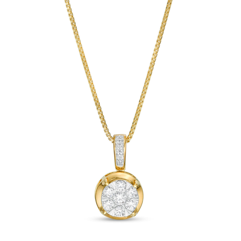 Artsy mesh diamond necklace