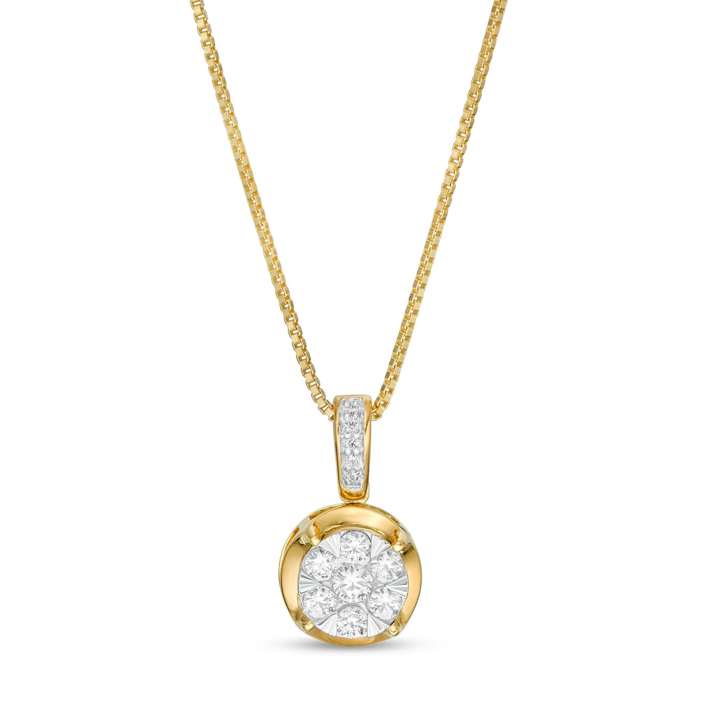 Artsy mesh diamond necklace