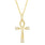 Gemini Zodiac Gold Pendant necklace