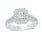 Silver infinity heart ring