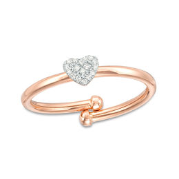 Anushka sharma rose gold solitaire spin ring