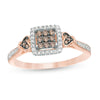 Anushka sharma rose gold solitaire spin ring