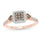 Anushka sharma rose gold solitaire spin ring