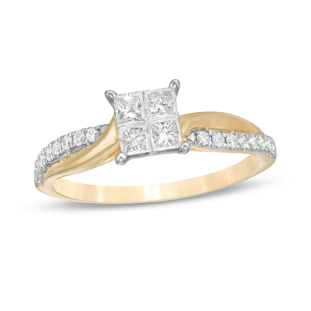 Golden Tiny Flower Ring