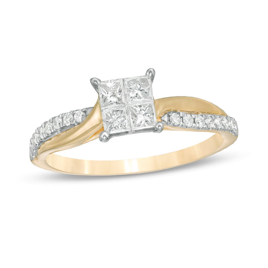 Golden Tiny Flower Ring