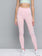 Peach skin melange solid seamless yoga rapid dry tights